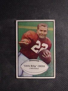 1953 Bowman #96 Billy Cross SP Rookie  Chicago Cardinals  - Picture 1 of 2