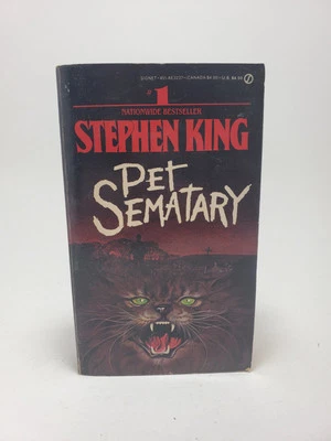 Pet Sematary by Stephen King 1984  Signet- Paperback Very Good Foto 1 de 4
