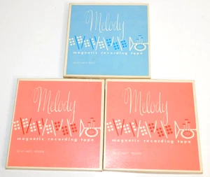 3 Melodie • Magnet Tonband • 169 und 166 1/4 - 1800 Fuß • geöffnet unbenutzt - Bild 1 von 8