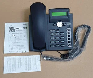 Snom 300 VoIP Telephone in Black Neuwertig, OVP - Bild 1 von 7