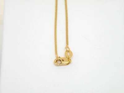 Cadena Serpiente Redonda Oro Amarillo 14k Genuina 16" y 18" Largo - Hecha en Italia Foto 1 de 4