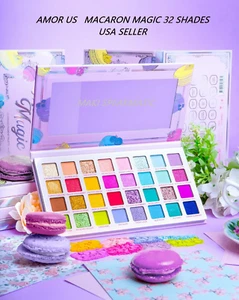 AMOR US Macaron Magic Palette 32Shade Eyeshadow Pressed Pigmented Pastel Colors - Picture 1 of 11