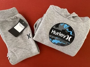 Hurley 24 Months 2 Piece Set Gray Hoodie & Sweatpants Jogger Set Unisex NWT - Picture 1 of 6