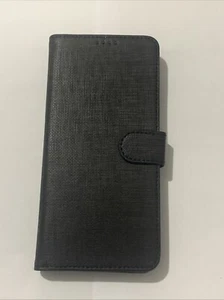 Samsung Galaxy A73 5G Case, Wallet Case Cover Card Holster Canvas black - Picture 1 of 4