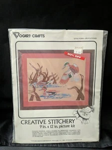 Kit de imágenes creativas de costura de Duck Pond #2203 Vogart Crafts 1989 sellado - Imagen 1 de 2
