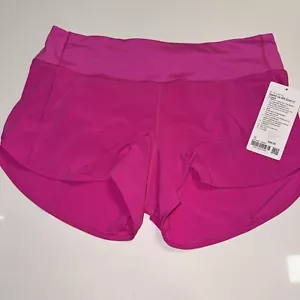 New Women's Lululemon Speed Up Short MR 4" Lined - Pow Pink - Size 12 - Picture 1 of 5