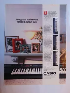 Tastiera serie Casio Tone Bank 1988 stampa vintage annuncio - Foto 1 di 1