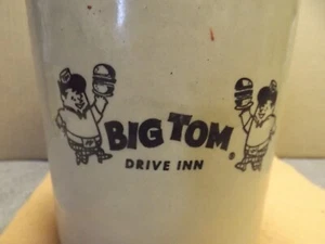 Vintage Whisky Steinzeug Krug "BIG TOM Drive Inn" - Bild 1 von 9