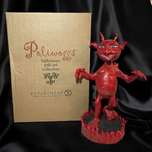 Departamento 56 Poliwoggs Halloween Colección de Arte Popular Diablo Retirado con Caja 9" - Imagen 1 de 9