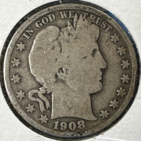 1908-D 50C Barber Half Dollar (75113) Cover