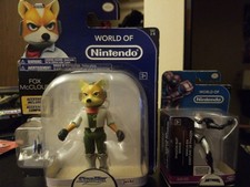 FOX McCLOUD figure STAR FOX 64 3D world of nintendo ARWING starfox JAKKS PACIFIC
