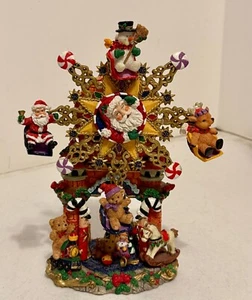 Natale Vacanze Babbo Natale Ruota Panoramica Movimento Musica Testata Funziona Guarda Video - Foto 1 di 12