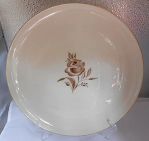 4 Pickard BROWN ROSE gold Dinner Plates mid century USA 10 1/8" - Picture 1 of 2