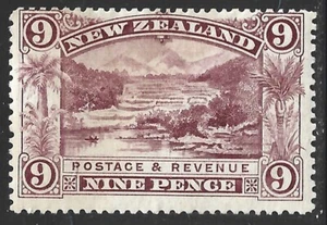 New Zealand, Scott #80, 9p Pink Terrace, Unwmk, MH - Picture 1 of 1