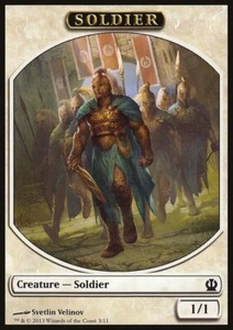 MTG Magic the Gathering Token - Soldier (3/260) Theros LP - Picture 1 of 1