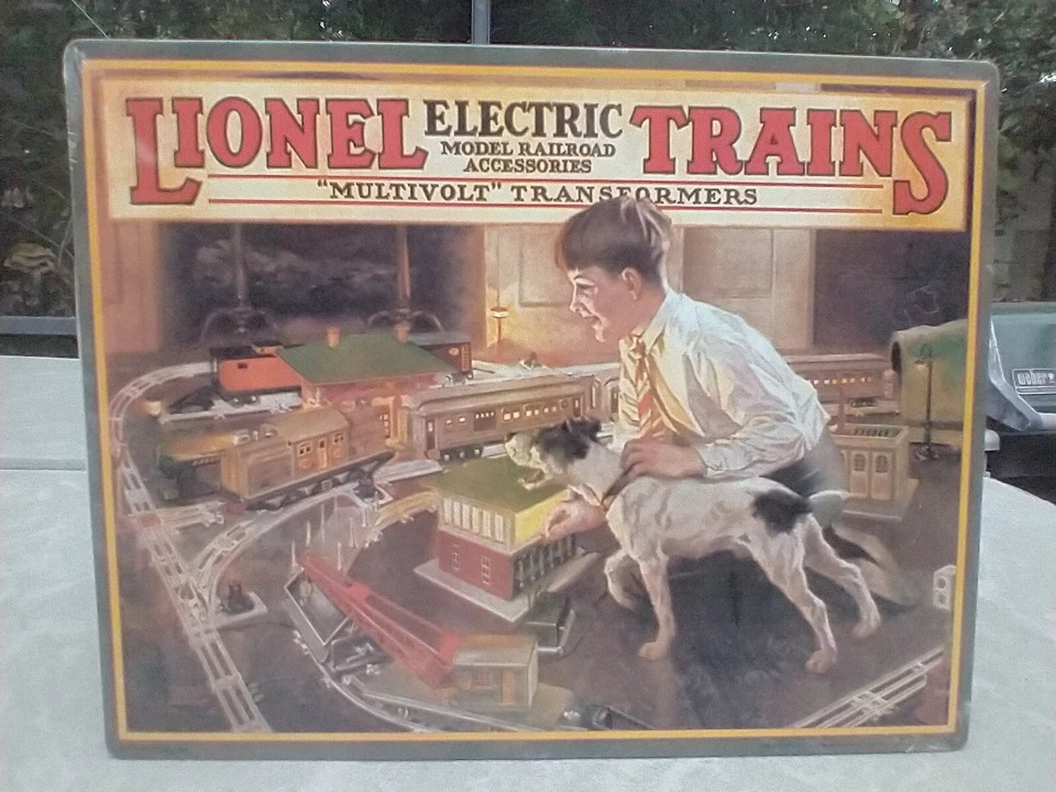 Lionel Electric Trains 1926 Catalog Cover Tin Sign Made by Hallmark in 1998