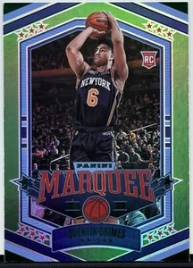2021-22 Panini Chronicles Marquee Basketball #354 Quentin Grimes Green RC - Imagen 1 de 2