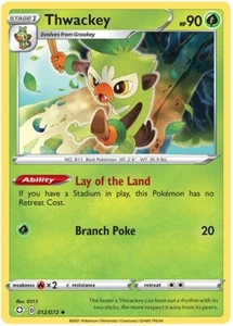 Thwackey - 012/072 - Uncommon x1 - NM-Mint - Shining Fates - Picture 1 of 1