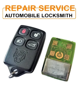 JAGUAR XK8 XJ8 X308 XJR XKR 4 Button Remote Key Fob Battery Replacement Repair - Picture 1 of 1