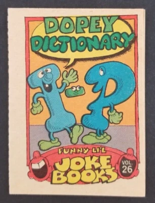 Vintage 1970 Topps Joke Books Card #26 (Nice Condition) - Image 1 of 2