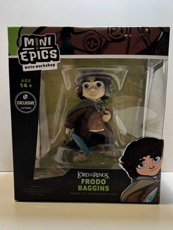 Mini Epics Lord Of The Rings Frodo Baggins Figure Loot Crate Exclusive 4” - Image 1 of 4
