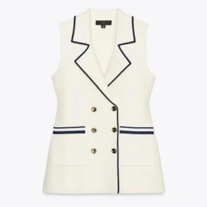 ZARA TRIM KNIT WAISTCOAT - Picture 1 of 9