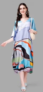 Maxi Vestido Africano Largo Caftán Boho Playa Cubrir Caftán Ropa de Noche Mujeres - Imagen 1 de 17