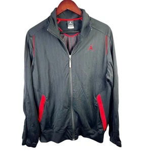 Nike Air Jordan Größe Medium Jumpman Herren Trainingsjacke mit durchgehendem Reißverschluss schwarz und rot  - Bild 1 von 14