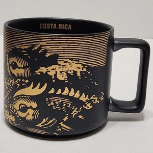 Starbucks Matte Black Gold Fish Costa Rica Keramik Becher Tasse 14oz 2016 - Bild 1 von 10
