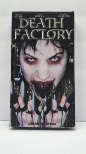 Death Factory VHS Horror Movie (2002) Brad Sykes Tiffany Shepis Ron Jeremy Rare - Picture 1 of 9