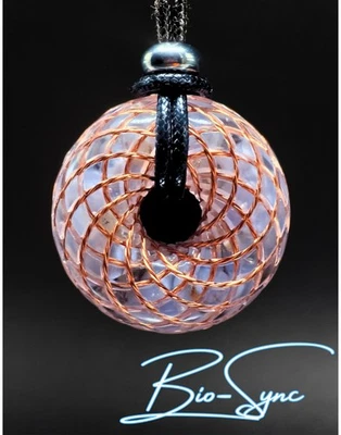 Phi Torus "Tranquil Light" Vortex Energy Pndt. Blue Lace Agate, Herkimer Diamond - Image 1 of 2