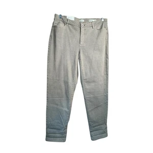 NWT J Jill Boyfriend Straight Leg Ankle Jeans Size 16 Light Porcini N18 - Picture 1 of 9