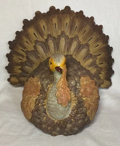 Statuina Turchia Ringraziamento Marrone Oro Grigio 9 x 12 x 13 pollici Ringraziamento - Foto 1 di 4