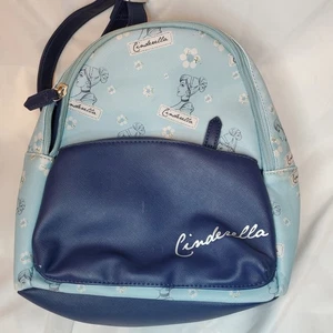 Dani by Danielle Nicole Disney Princess Cinderella Teal Dark Blue Mini Backpack - Picture 1 of 11
