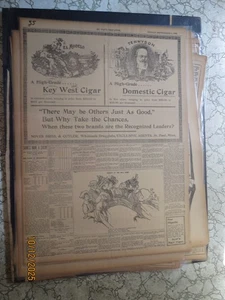 Tabak Geschichte Zeitung 55 KEY WEST CIGAR EL MODELO + TENNYSON CIGAR 1896 - Bild 1 von 1