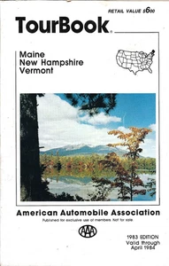 TourBook Maine New Hampshire Vermont AAA 1983 Vintage - Picture 1 of 1