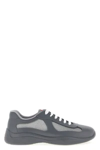 PRADA America's Cup Gray Leather Sneakers New & Authentic - Picture 1 of 5