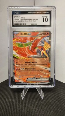CGC 10 GEM MINT Ho-Oh ex 007/034 TCG Classic Charizard Deck Holo Pokémon 2023 - Image 1 of 2