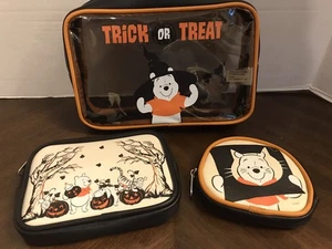Disney Winnie Puuh Halloween Kosmetiktasche 3 Stück Set Größen transparent - Bild 1 von 4
