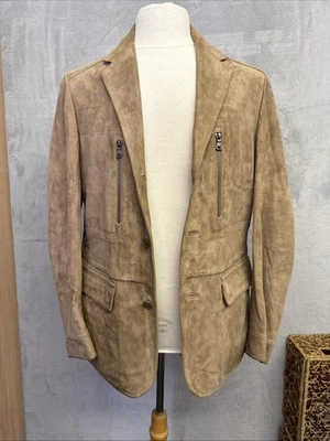 Boss Hugo Boss Vintage Men’s Italian Lamb Suede Jacket - VGC - Size 38R - Image 1 of 4