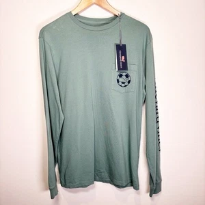 Neu mit Etikett Vineyard Vines langärmliges Fußball-T-Shirt - Bild 1 von 9