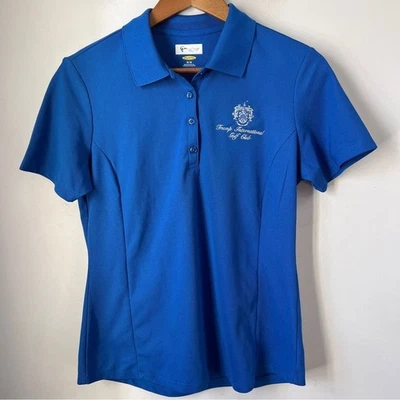 Greg Norman Collection Women's Royal Blue Polo Shirt Trump International Golf - Image 1 of 4