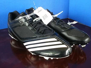 ADIDAS~Black & White SCORCH THRILL D LOW Football CLEATS~Mens 15~NWT - Bild 1 von 5