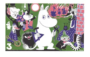 Póster Moomin Moomintroll 3 Tove Jansson 24 x 30 cm - Imagen 1 de 1