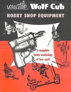 Catalog - Wolf Cub - Hobby Shop Tools - Drills et al - c1950's Brochure (TL309) - Bild 1 von 1