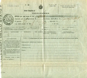 1931 TELEGRAMMA CON RISPOSTA PAGATA ann.MONTECATINI TERME (249842) - Imagen 1 de 2