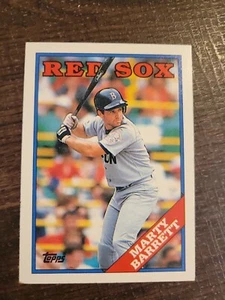 Tarjeta de béisbol Marty Barrett #525 1988 Topps LP Medias Rojas - Imagen 1 de 2