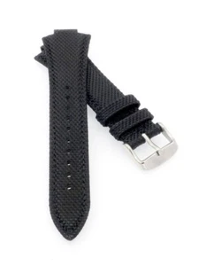 Nylon-Textil Uhrenarmband Modell PRX-51 schwarz 12/26 mm, komp. Tissot PRX - Bild 1 von 3