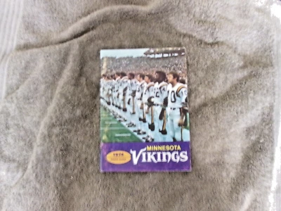 1974 MINNESOTA VIKINGS MEDIA GUIDE Yearbook 1975 SUPER BOWL FRAN TARKENTON NFL - Image 1 of 4