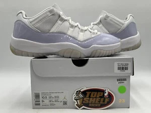 Air Jordan 11 Low Pure Violet 2022 Size 10.5/9 Used Rare Retro Authentic White  - Picture 1 of 12
